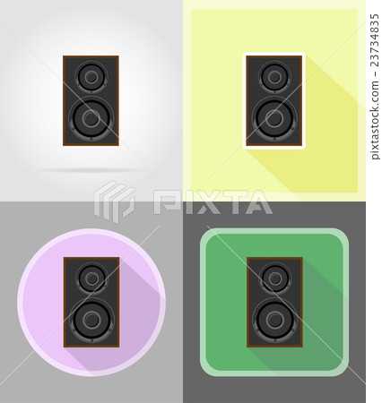 acoustic loundspeaker flat icons vector acoustic loundspeaker flat icons vector 23734835