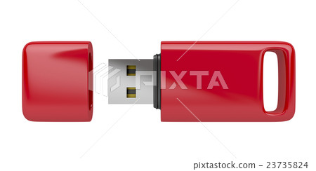 Red usb stick Red usb stick 23735824