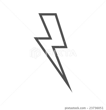 Lightning flat icon 23736051