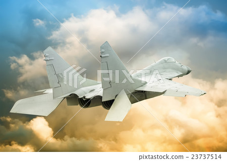 modern fighter sky with shallow depth of field 23737514