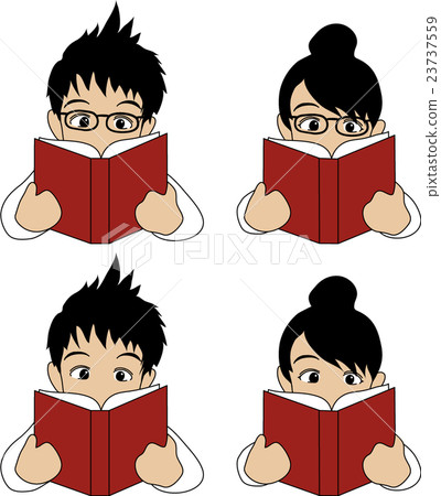 vector, vectors, reading - Stock Illustration [23737559] - PIXTA