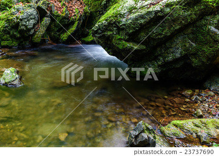 Water surface of the waterfall Water surface of the waterfall 23737690