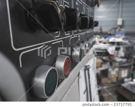 Control panel of machine. Control panel of machine. 23737795