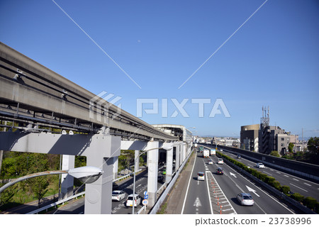 Osaka monorail around Shibahara station 23738996