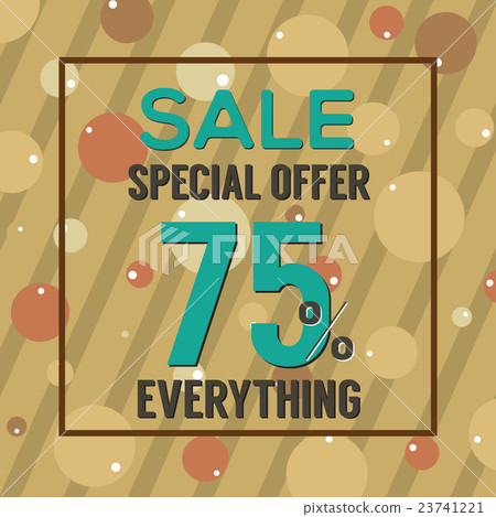 Special Offer 75 Percent On Brown Bubbles. Special Offer 75 Percent On Brown Bubbles. 23741221