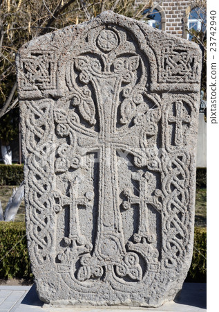 Stone Khachkar ,Echmiadzin (Vagharshapat),Armenia Stone Khachkar ,Echmiadzin (Vagharshapat),Armenia 23742940