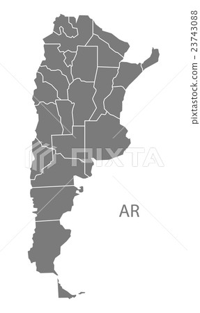 Argentina provinces Map grey Argentina provinces Map grey 23743088
