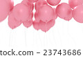 Pink balloons isolated on white 23743686