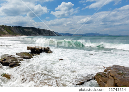 Beach Azkorri or Gorrondatxe view. Beach Azkorri or Gorrondatxe view. 23743834