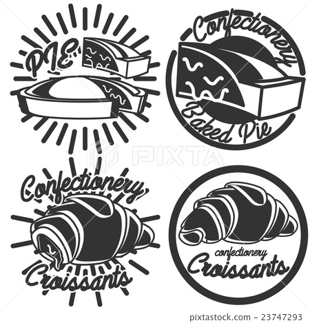 Vintage confectionery emblems Vintage confectionery emblems 23747293