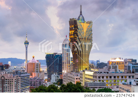 Macau, China Skyline Macau, China Skyline 23747424