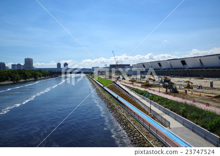 Toyosu new market is under construction As of the end of July 2016 a 23747524