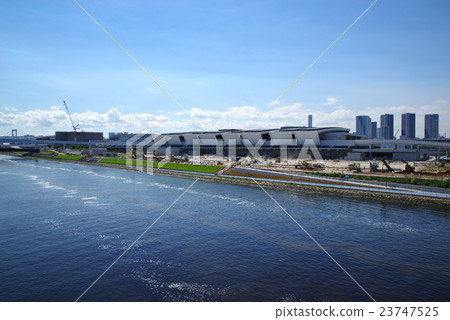 Toyosu new market is under construction As of the end of July 2016 b 23747525