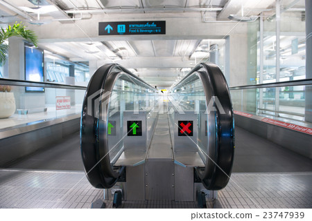 airport escalator airport escalator 23747939