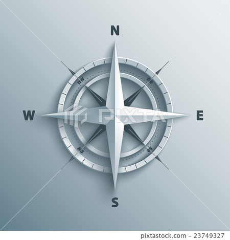 3d wind rose vector illustration. 3d wind rose vector illustration. 23749327