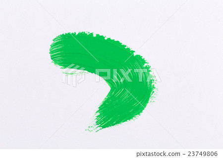green stroke of the paint brush green stroke of the paint brush 23749806