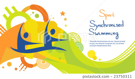 Synchronized Swimming Athlete Sport Competition 23750311
