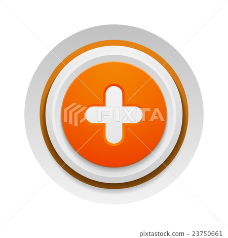 Add button vector isolated - Stock Illustration [23750661] - PIXTA