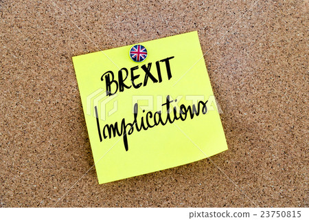 written text BREXIT IMPLICATIONS written text BREXIT IMPLICATIONS 23750815
