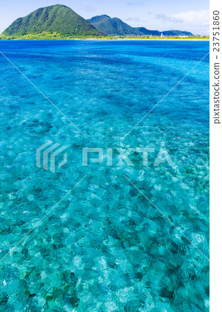 海,海景,景觀,沖繩。 海,海景,景觀,沖繩。 23751860