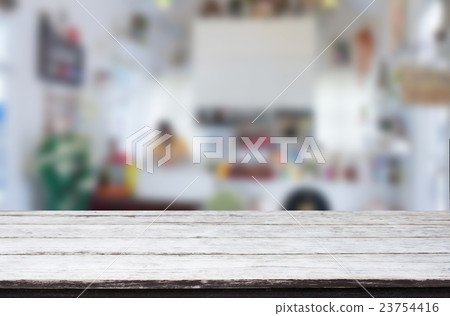 Selected focus empty brown wooden table Selected focus empty brown wooden table 23754416