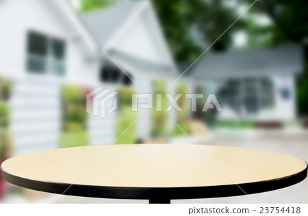 Perspective wood with blurred in park background Perspective wood with blurred in park background 23754418