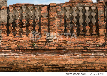 The old  brick wall 23754798