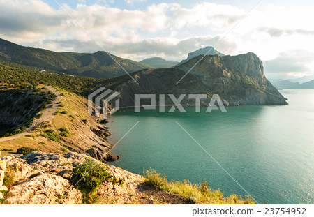 View on Mount Koba-Kaya from Cape Kapchik in Black 23754952