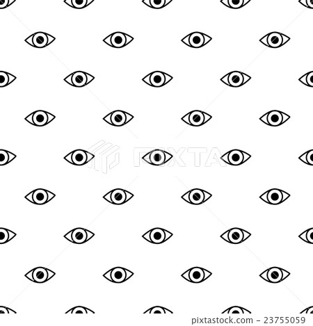 Vector seamless pattern eyes.  23755059