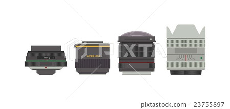 Photo optic lenses vector set. 23755897