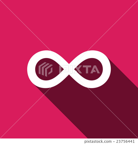 The infinity icon with long shadow The infinity icon with long shadow 23756441