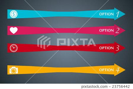 Infographics with arrows, elements and icons 23756442
