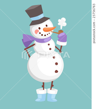 Cartoon snowman character Cartoon snowman character 23756763