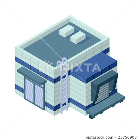 Isometric building vector illustration - Stock Illustration [23756908 ...