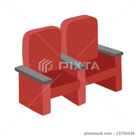 Cinema chairs vector illustration. Cinema chairs vector illustration. 23756936