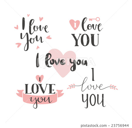 I love You vector text I love You vector text 23756944