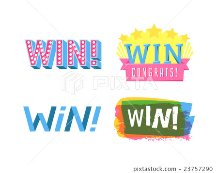 Win text vector illustration Win text vector illustration 23757290