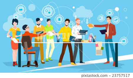 Business People Team Brainstorm Discussing Office 23757517