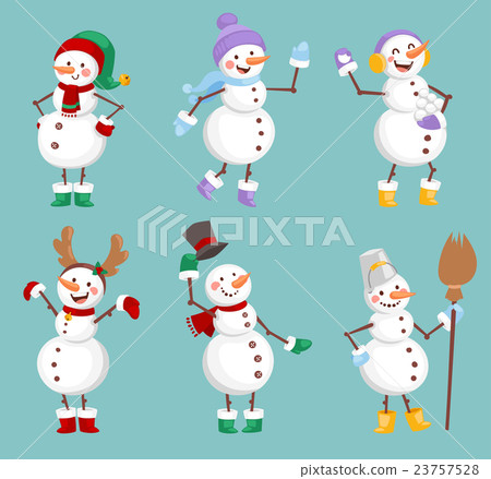 Cartoon snowman character Cartoon snowman character 23757528