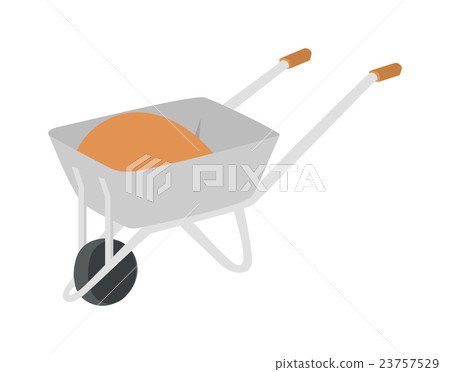 Construction wheelbarrow vector illustration. Construction wheelbarrow vector illustration. 23757529