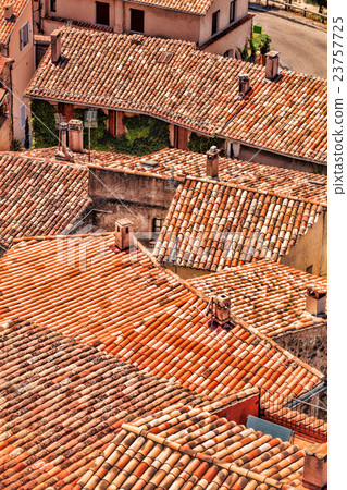 Red roofs of village in Provence, France 23757725