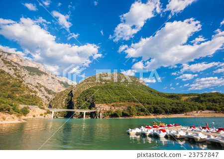 St Croix Lake with  boats in Provence,France 23757847