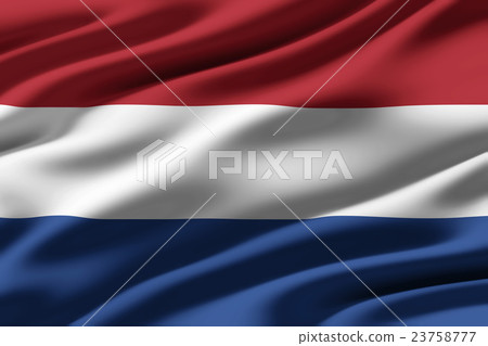 Crumpled Dutch flag closeup texture background (High resolution 3D CG rendering ∕ coloring illustration) Crumpled Dutch flag closeup texture background (High resolution 3D CG rendering ∕ coloring illustration) 23758777