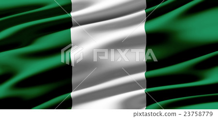 Wrinkled Nigerian flag closeup texture background (High resolution 3D CG rendering ∕ coloring illustration) Wrinkled Nigerian flag closeup texture background (High resolution 3D CG rendering ∕ coloring illustration) 23758779