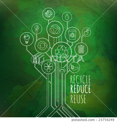 Ecology Infographic. Recycle, Reduce, Reuse - Stock Illustration ...