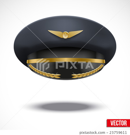 Aviator Peaked cap of the pilot. Vector. 23759611