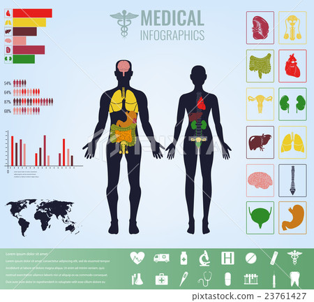 Medical Infographic set with charts 23761427