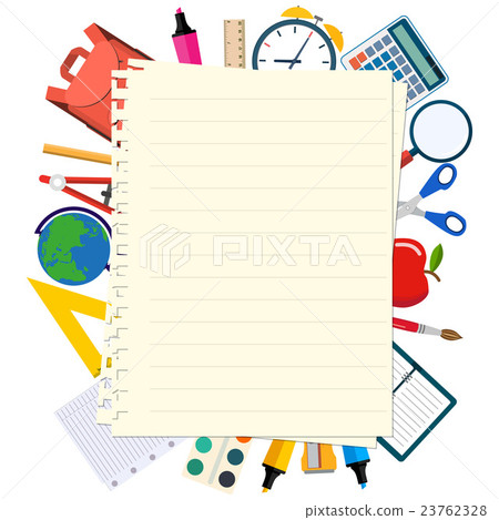 Welcome Back To School Template Stock Illustration