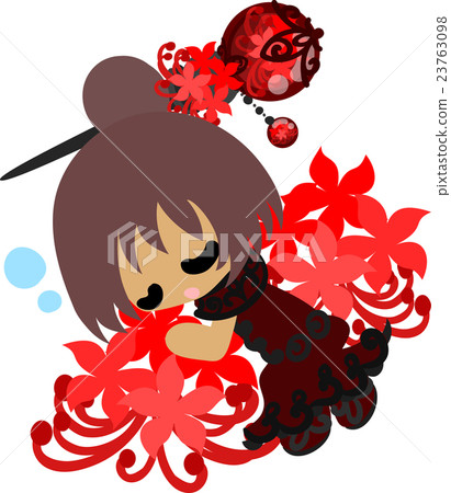 Cute girl and Higambana Cute girl and Higambana 23763098