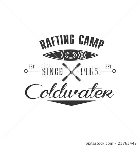 Rafting Camp Emblem Design 23763442